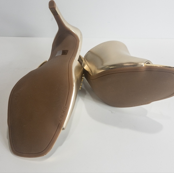 DKNY Bronx Dress Sandals Gold -10 - Picture 4 of 4
